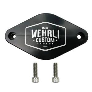 Wehrli Custom Fabrication - Wehrli Custom Fabrication 2011-2016 LML Duramax Turbo Resonator Billet Plate - WCF100096