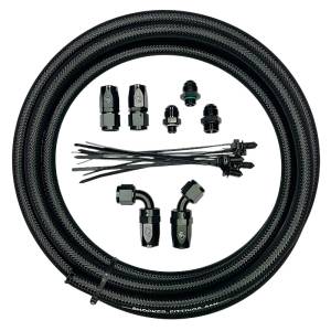 Shocker Fittings - Shocker 1/2" 8AN Airdog Lift Pump Install Kit - Select Hose