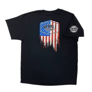 Wehrli Custom Fabrication - Wehrli Custom Fabrication Men's T-Shirt- Flag Logo Black - WCF100533
