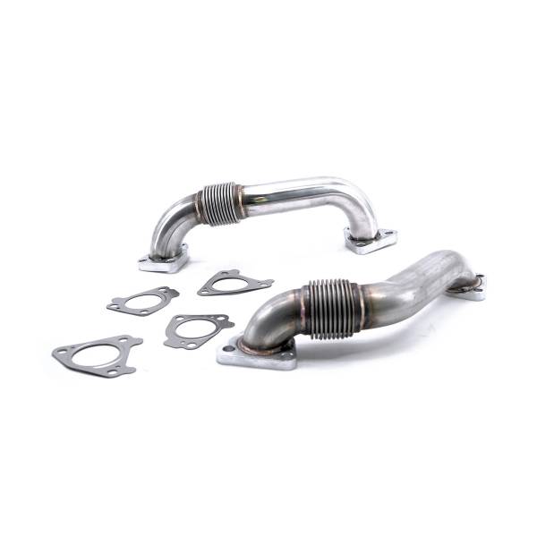 HSP Diesel - HSP Diesel 2001-2004 Chevrolet / GMC 2 inch Replacement Up-Pipes - 031-HSP