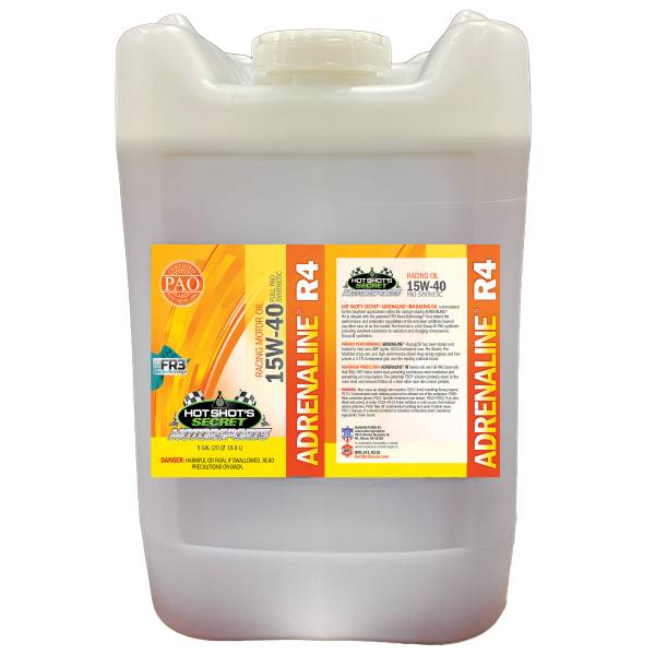 Hot Shot's Secret - Hot Shot's Secret ADRENALINE R4 15W-40 - 5 GALLON