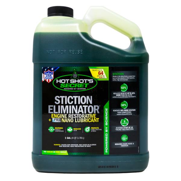 Hot Shot's Secret - Hot Shot's Secret STICTION ELIMINATOR Engine Oil Additive - 1 GALLON