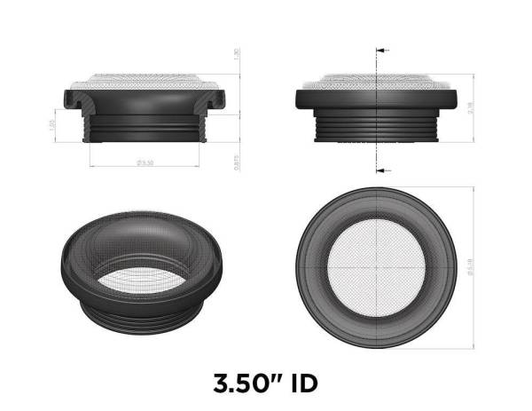 S&B - S&B Turbo Screen Guard With Velocity Stack - 5.50" (Black) 77-3014