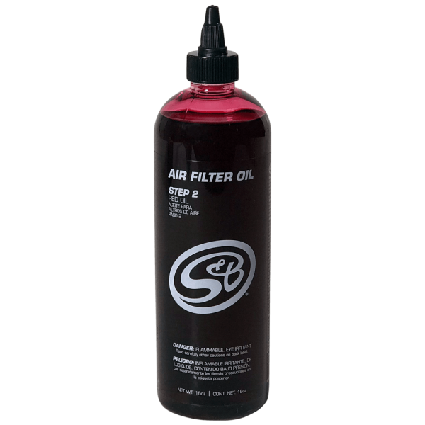 S&B - S&B 16 oz. Bottle of Air Filter Oil - Red 88-0010