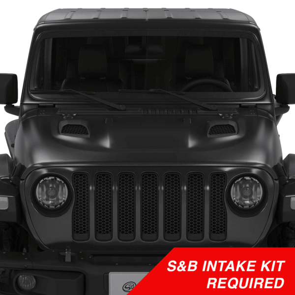 S&B - S&B Air Hood Scoops For Jeep Wrangler Rubicon / Gladiator (S&B Intake Required) AS-1014
