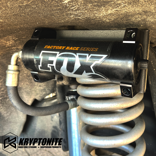 KRYPTONITE - KRYPTONITE DEATH GRIP FRONT SHOCK RESERVOIR MOUNT KIT 2005+ SUPER DUTY - 65mm Diameter Reservoir - KRFSM05-65