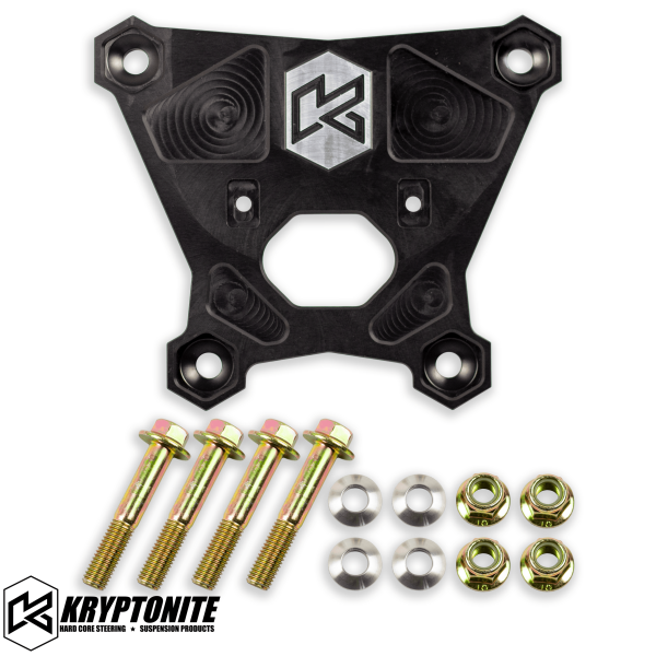 KRYPTONITE - KRYPTONITE POLARIS RZR DEATH GRIP REAR RADIUS PLATE 2020-2021 PRO XP - PLATE KIT WITH TOW HOOK - KRZRRP1X