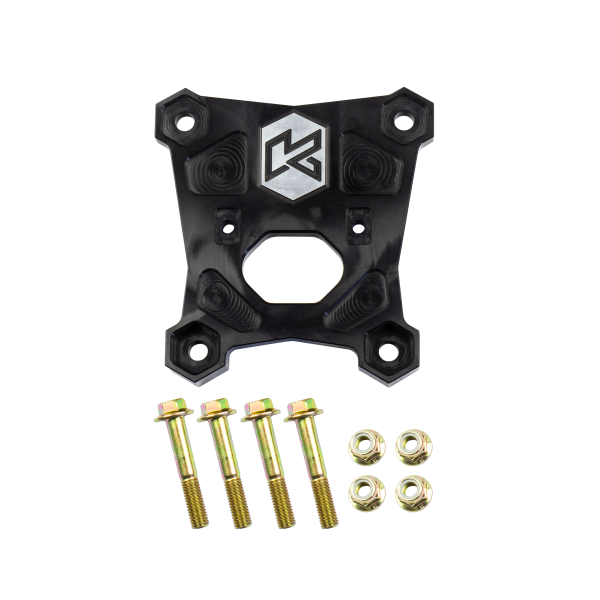 KRYPTONITE - KRYPTONITE POLARIS RZR DEATH GRIP REAR RADIUS PLATE 2014-2023 XP - PLATE KIT WITH TOW HOOK - KRZRRP1