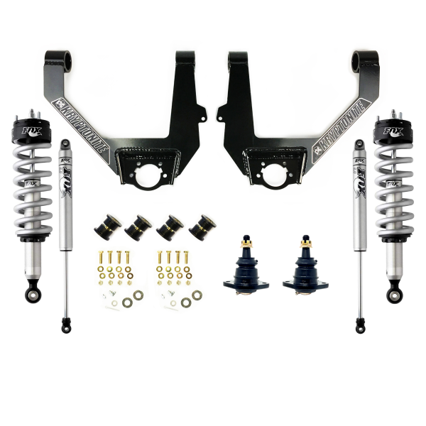 KRYPTONITE - KRYPTONITE STAGE 3 LEVELING KIT WITH FOX SHOCKS FOR 1/2 TON 6-LUG CHEVY/GMC TRUCKS 2007–2018 - KR12STAGE3FOX