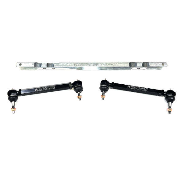 KRYPTONITE - KRYPTONITE SS CENTER LINK AND TIE ROD PACKAGE FOR 2011–2025 CHEVY/GMC 2500HD/3500HD - Factory Size Outer Rod End - KRCLP11