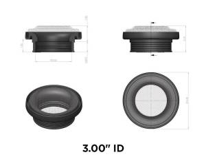 S&B Turbo Screen Guard With Velocity Stack - 5" (Red) 77-3004