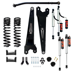 KRYPTONITE - KRYPTONITE FORD SUPER DUTY F250/F350 STAGE 3 LEVELING KIT WITH 2.5 FACTORY RACE SERIES FOX SHOCKS 2017-2025 (KRFD17STAGE3FOXRS) - KRFD17STAGE3FOXRS - Image 1