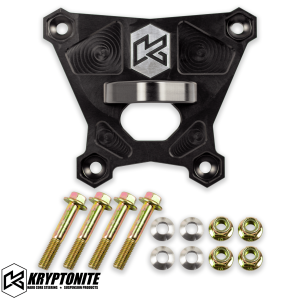 KRYPTONITE POLARIS RZR DEATH GRIP REAR RADIUS PLATE 2018-2021 TURBO S - PLATE KIT WITH TOW HOOK and HITCH BALL MOUNT - KRZRRP2S