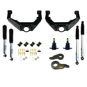 KRYPTONITE - KRYPTONITE STAGE 3 LEVELING KIT WITH BILSTEIN 5100 SHOCKS FOR 2001–2010 CHEVY/GMC HD TRUCKS & 2002–2009 HUMMER H2 - KR10STAGE3BIL - Image 1